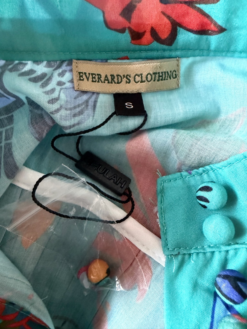 🔥Everard’s Clothing 2PC Tiered Teal Floral Maxi Skirt Set with Waist Tie NWT - Picture 12 of 14